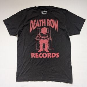 Death Row Records T-Shirt Men's Large Black Graphic